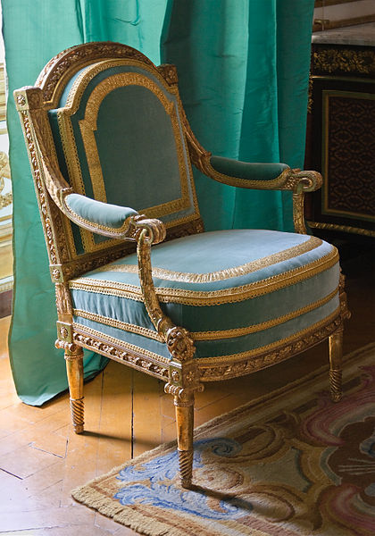 tapisserie meubles 71 Fauteuil Georges Jacob Cabinet dore Reine Versailles